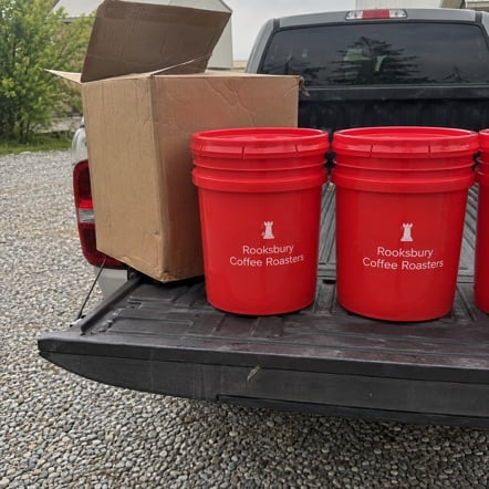 Branded 5 gallon buckets for contractors