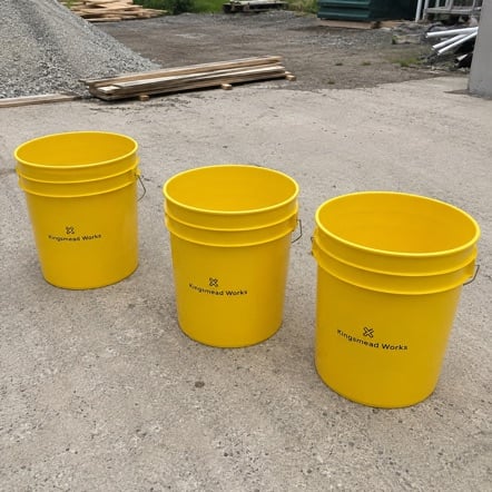 Customized 5 gallon buckets for construction and contractors