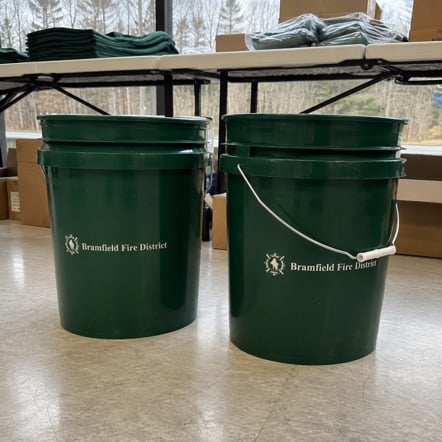 Customized 5 gallon buckets for events and promotional giveaways